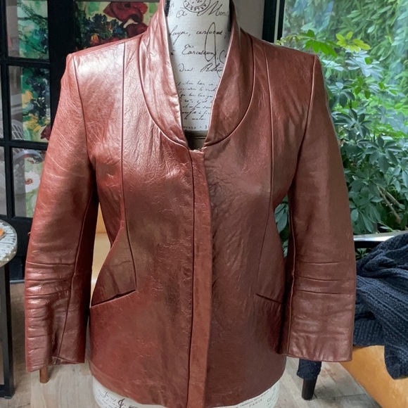 Rebecca Minkoff Jackets & Blazers - Rebecca Minkoff Metallic Copper Leather Jacket